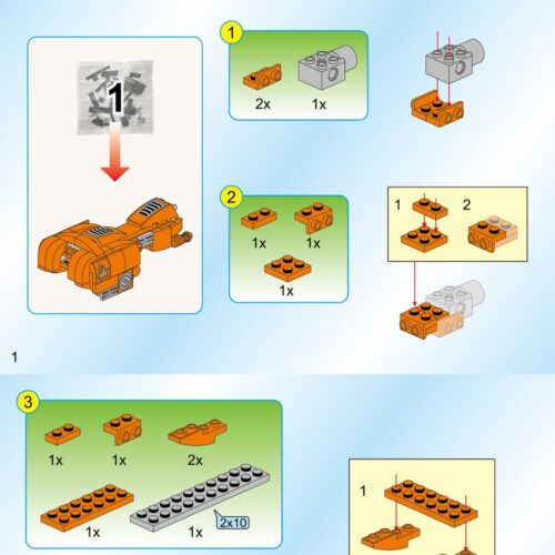 Robot Biến Hình Hạch Tinh Thiếu Niên Trọng Giáp Ngưu Enlighten 3602 hướng dẫn lắp ráp Enlighten 2 Robot Bạo Kích Hùng