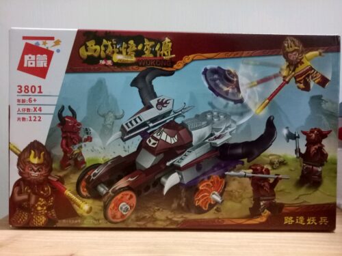 Bộ lắp ghép Enlighten 3801 Tây Du Ký Tôn Ngộ Không và Xe Yêu Binh giá rẻ cho bé trai 6 tuổi