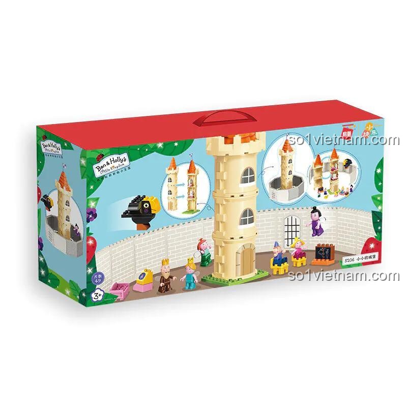 Hộp đồ chơi lắp ghép Enlighten 5206 Lâu đài Ben và Holly, đồ chơi giáo dục cho bé gái 3 tuổi, giá rẻ, chất lượng đảm bảo.