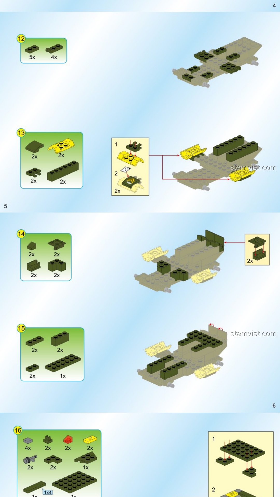 Sách hướng dẫn Enlighten 712 Bộ lắp ráp nhà máy quân sự - Hướng dẫn lắp ghép Enlighten 1712 Xưởng quân sự PDF gốc chất lượng cao