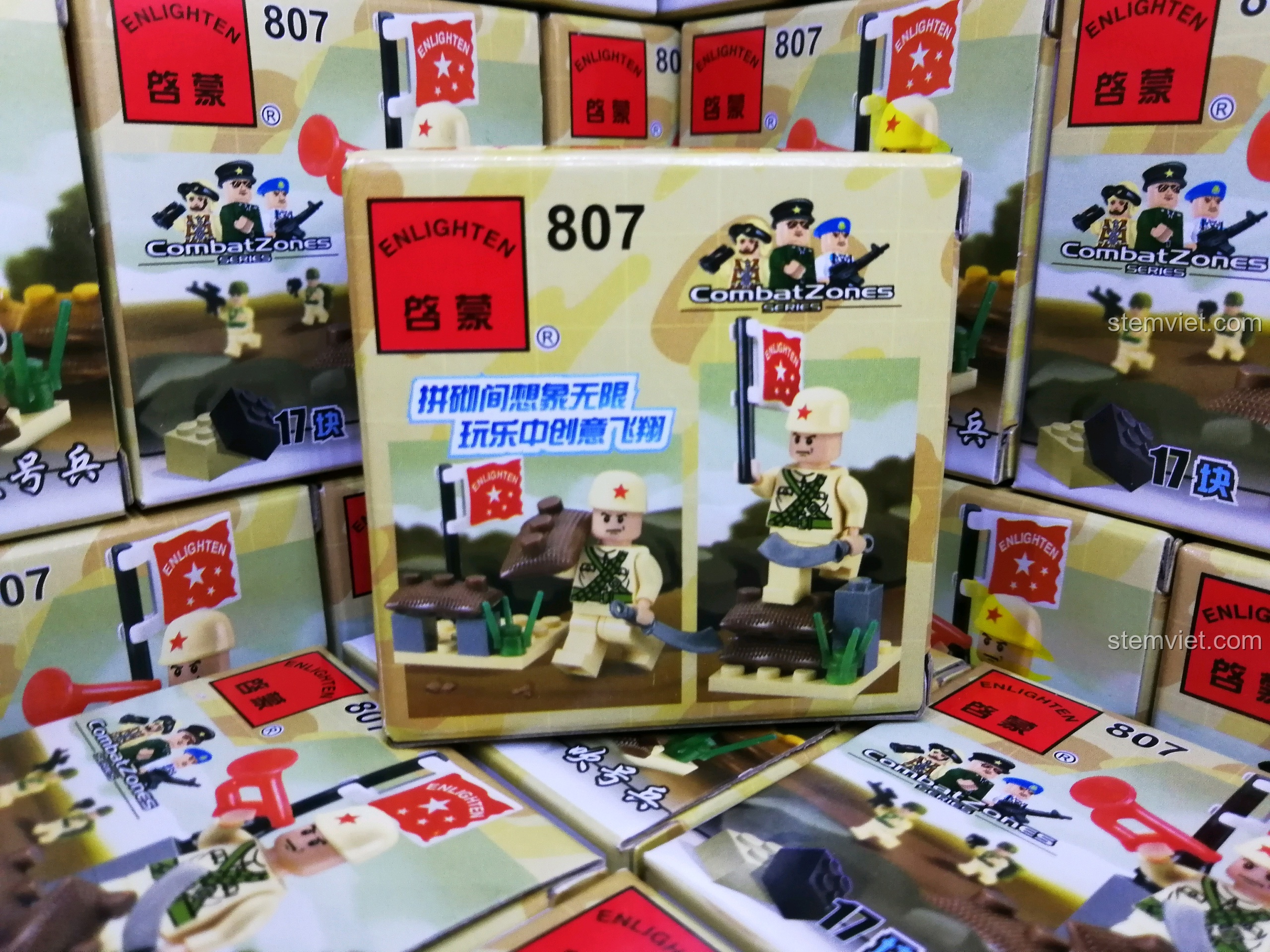 ENLIGHTEN 807 đồ chơi mô hình chiến binh thổi kèn