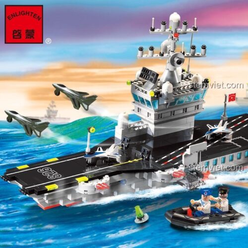 Tàu sân bay quân sự Enlighten 826 với máy bay và tàu con