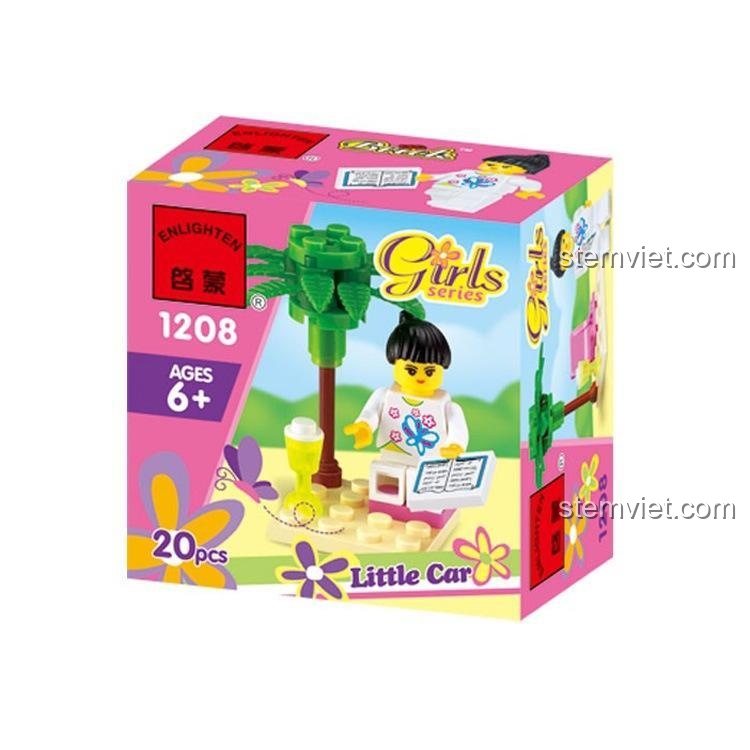 Hộp bộ đồ chơi cô bé đọc sách 1208 Enlighten Girls Series