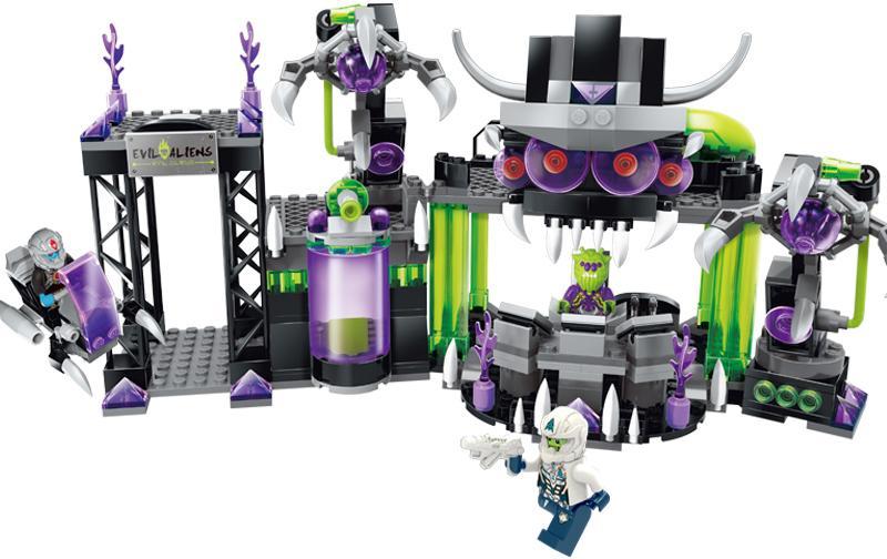 Bộ lắp ghép Enlighten 1613 Căn Cứ Liên Minh Tà Ác, đồ chơi lắp ráp không gian cho bé trai 6 tuổi, mô hình căn cứ ngoài hành tinh chất lượng cao