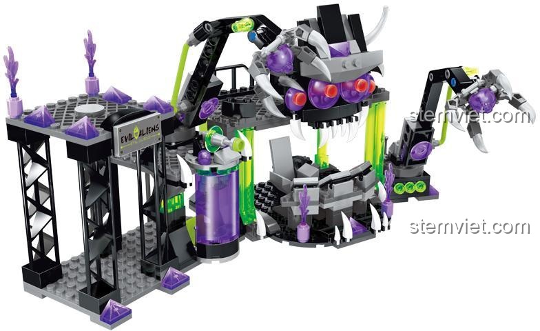 Bộ lắp ghép Enlighten Căn Cứ Liên Minh Tà Ác, đồ chơi xây dựng Keeppley, mô hình căn cứ ngoài hành tinh chất lượng cao