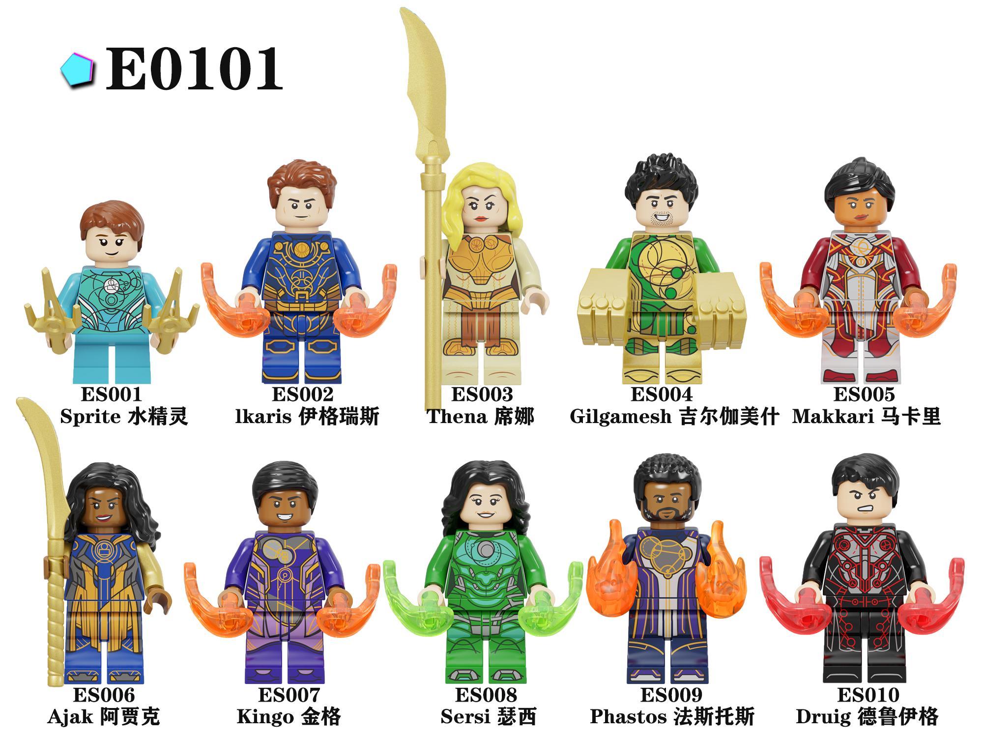 Bộ 10 Mô Hình Nhân Vật Eternals - ES001 Sprite