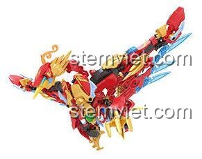 Mô hình Chu Tước Thần Thú F5 A0003 sau khi biến hình từ dạng robot, một bộ xếp hình độc đáo.