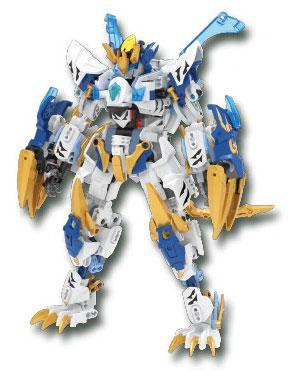 Hộp sản phẩm bộ lắp ráp Robot Bạch Hổ F5-A0002, đồ chơi mô hình cho bé trai 10 tuổi.