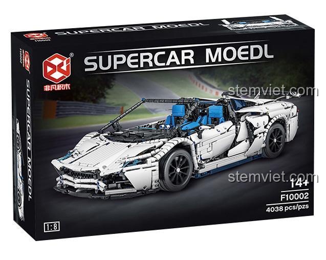 Mô hình siêu xe Lamborghini Aventador SVJ Roadster Feifan F10002 tỉ lệ 1:8, bộ lắp ráp 4038 mảnh ghép cho con trai 14 tuổi đam mê tốc độ, giá tốt.