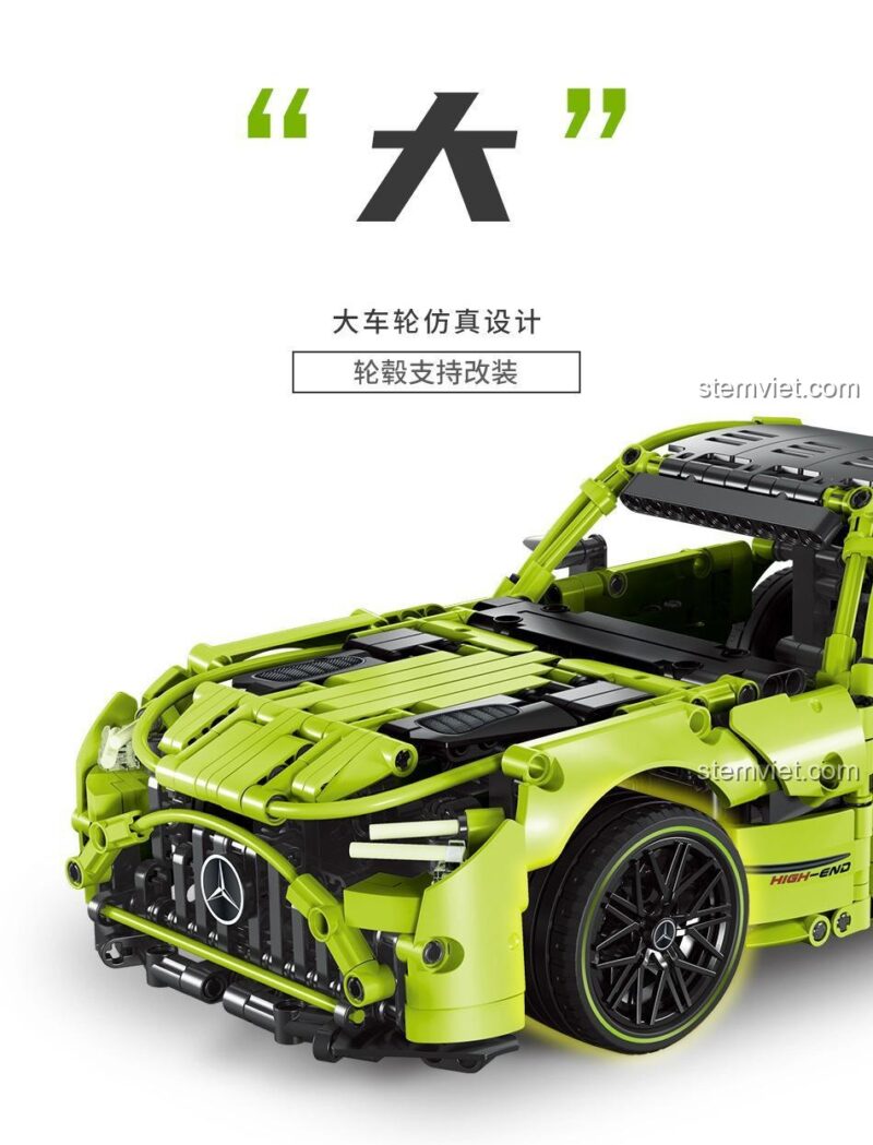 Mô hình siêu xe AMG F10004 Feifan Green Demon với thiết kế tinh xảo cho con trai 14 tuổi