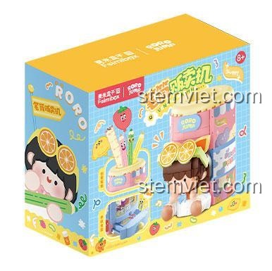 Hộp sản phẩm bộ lắp ghép hộp đựng bút sáng tạo Femibox S2216, đồ chơi mô hình máy bán hàng mini cho bé gái 8 tuổi.