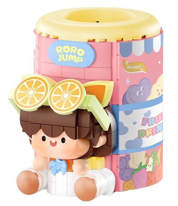 Bộ đồ chơi máy bán hàng tự động bút RoroJump Femibox S2216, hộp đựng bút sáng tạo cho bé gái 8 tuổi, đồ chơi lắp ráp giá tốt.