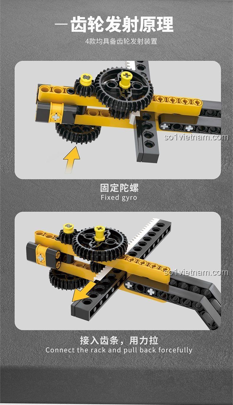 Bộ đồ chơi lắp ghép con quay kỹ thuật Fengda 918-4