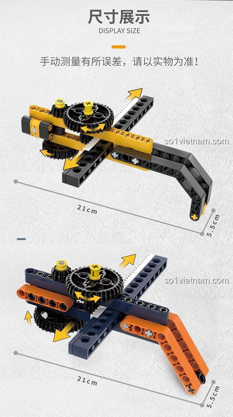 Bộ đồ chơi lắp ghép con quay kỹ thuật Fengda 918-4