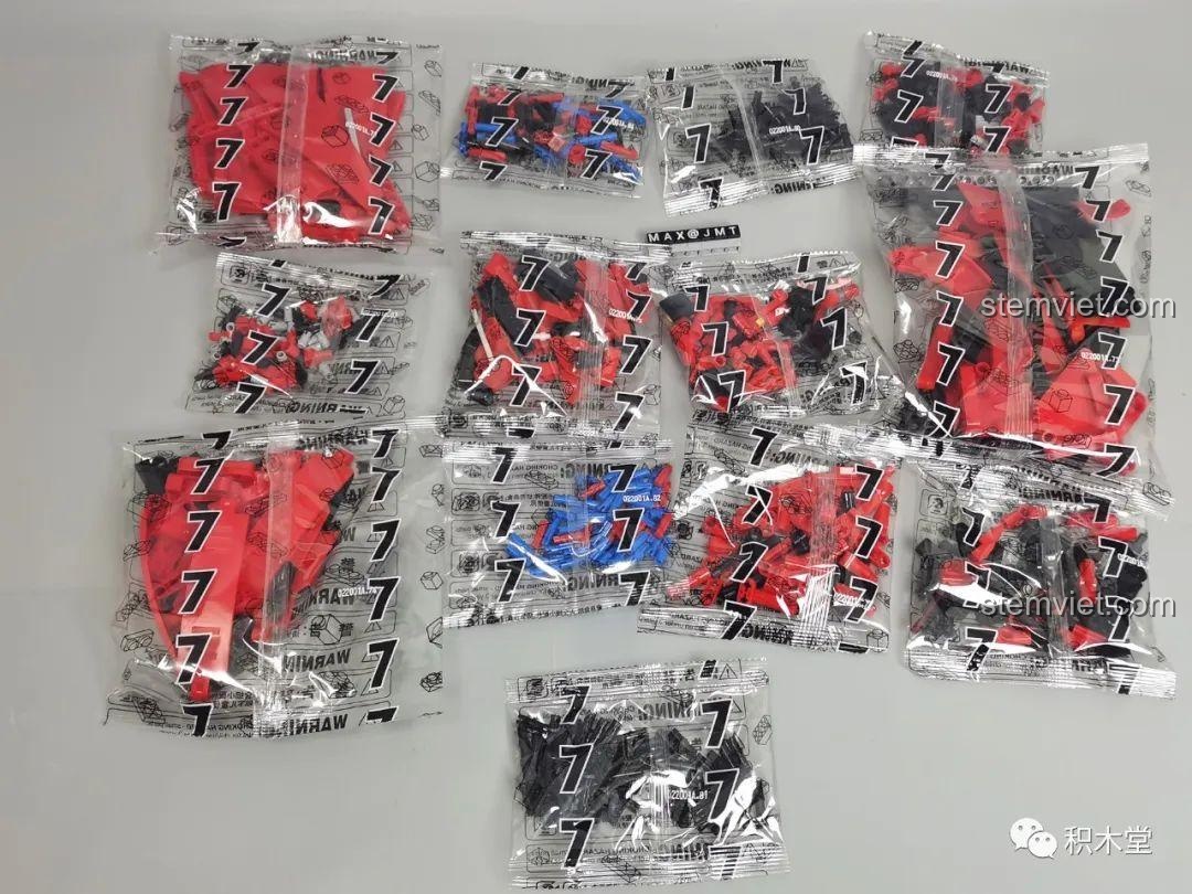 Chi tiết hộp số và động cơ V8 của mô hình Ferrari SF90 Stradale.