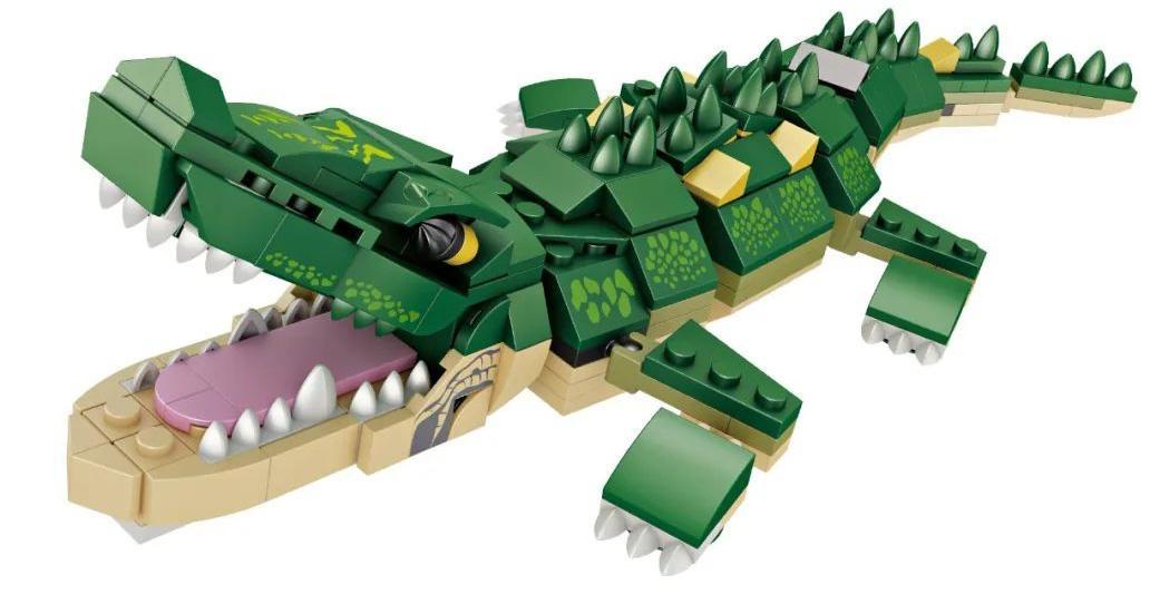 Bộ lắp ghép Chiến Thần Cá Sấu Forange FC1026, mô hình cá sấu dũng mãnh 363 mảnh ghép, đồ chơi lắp ráp cho bé trai 6 tuổi, giá tốt.