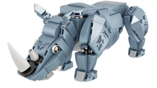Bộ lắp ghép Forange FC1028 Chiến Thần Biến Hình Tê Giác, đồ chơi mô hình tê giác robot biến hình cho con trai 6 tuổi, chất lượng cao, giá tốt.