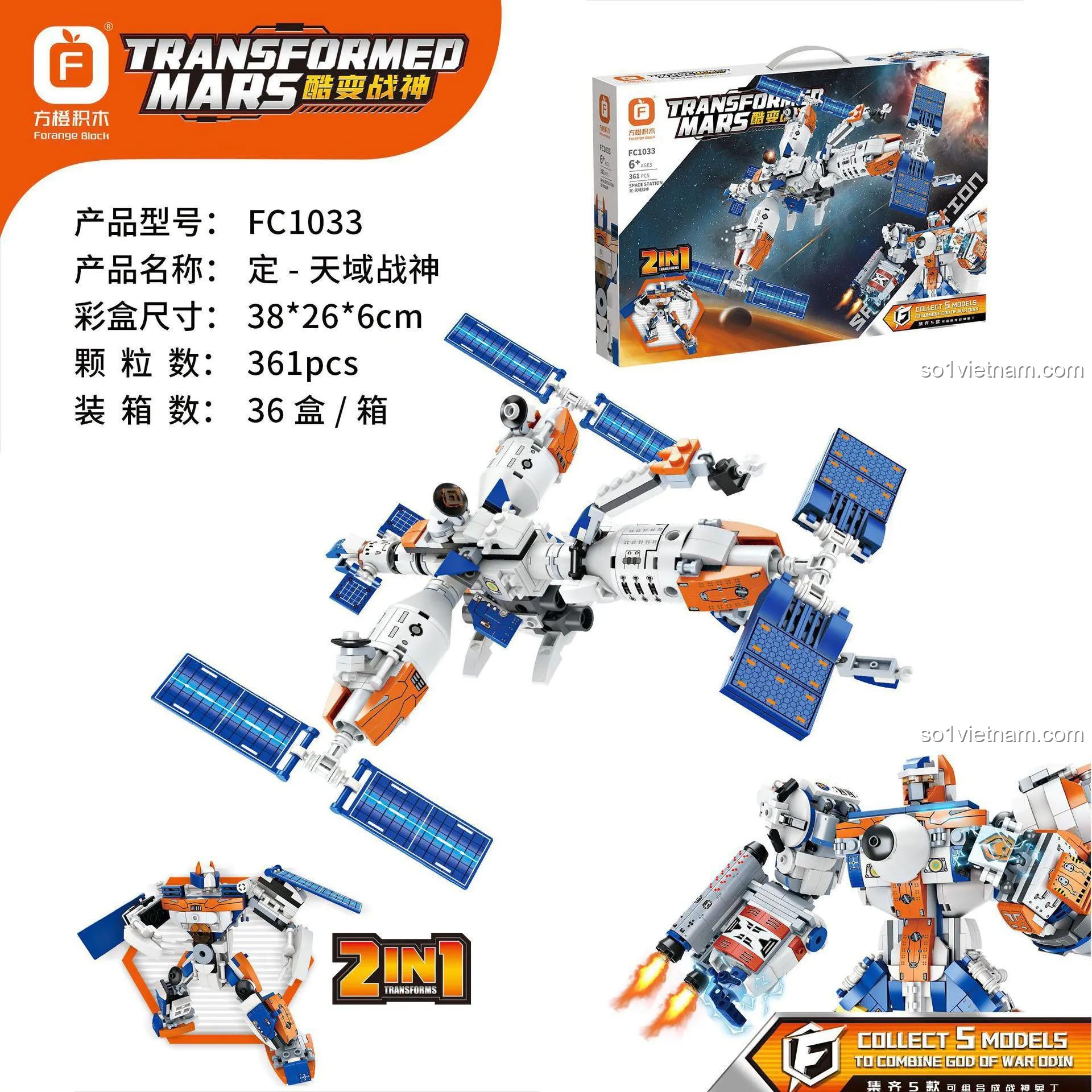 đồ chơi lắp ráp Forange, hộp sản phẩm 2 trong 1, đồ chơi cho bé trai 6 tuổi, chất lượng cao