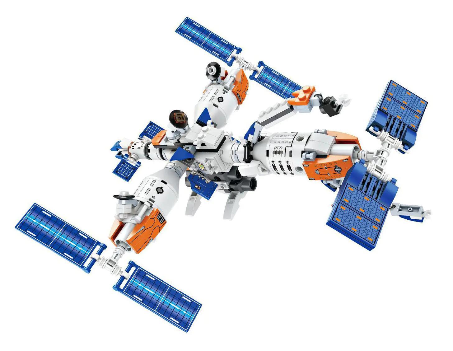 bộ lắp ghép Robot Biến Hình Thiên Vực Chiến Thần, mô hình trạm không gian vũ trụ, đồ chơi lắp ráp cho bé trai 6 tuổi, giá tốt