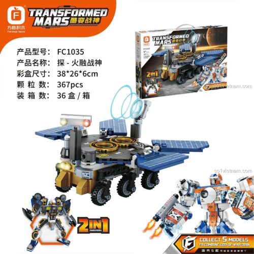 Mô hình Robot Biến Hình Thám Hiểm Sao Hỏa Forange FC1035, đồ chơi lắp ráp Forange chất lượng cao cho bé trai 6 tuổi, giá tốt.