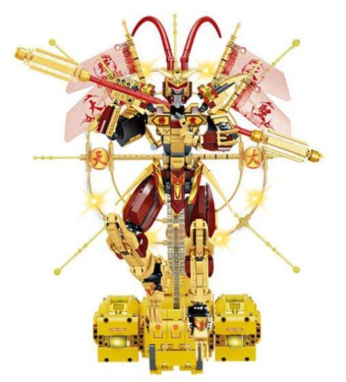 Mô hình đồ chơi lắp ráp Forange FC1517 Tề Thiên Đại Thánh Ngộ Không phiên bản cơ giáp, một món quà sáng tạo cho bé trai 6 tuổi.