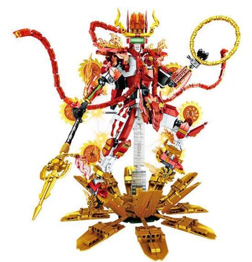 Mô hình đồ chơi lắp ráp Forange FC1518 Cơ Giáp Phật Nộ Na Tra với 1772 mảnh ghép, phù hợp cho con trai 6 tuổi, giá rẻ.