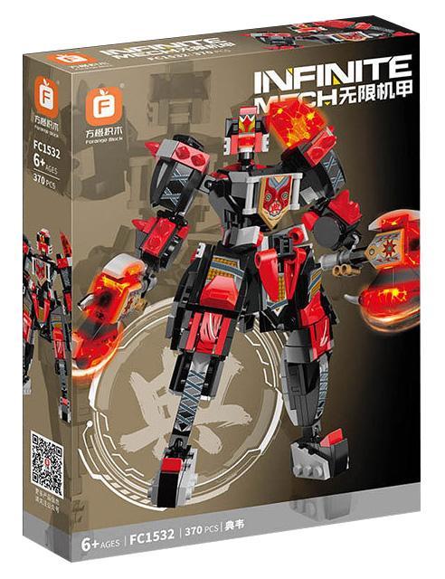 Hộp bộ đồ chơi Cơ Giáp Điển Vi Forange FC1532, đồ chơi lắp ráp robot chiến binh cho bé trai 6 tuổi, giá tốt.