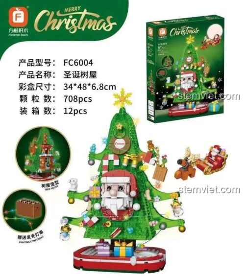 Cây Giáng Sinh Forange FC6004 Bộ đồ chơi Cây Giáng Sinh