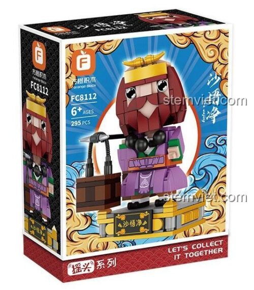 Hộp đồ chơi lắp ghép FC8112 nhân vật Sa Ngộ Tịnh, bộ xếp hình Forange 295 mảnh.
