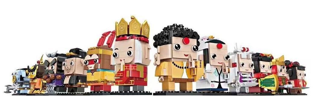 Bộ lắp ghép Forange FC8215 12 nhân vật Tây Du Ký phong cách BrickHeadz, đồ chơi lắp ráp cho bé trai và bé gái 6 tuổi, giá tốt.