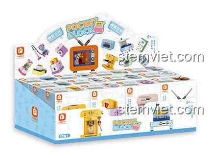 Hộp trưng bày Forange FC8274 Bộ Gia Dụng Mini 12 Kiểu, hộp đồ chơi sáng tạo cho bé gái 6 tuổi, bộ lắp ghép Forange FC8274 giá rẻ.