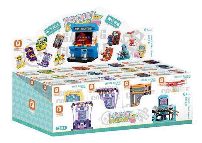 Hộp trưng bày bộ lắp ráp Máy game thùng mini Forange FC8282 cho bé 6 tuổi, lựa chọn giá rẻ, sáng tạo.