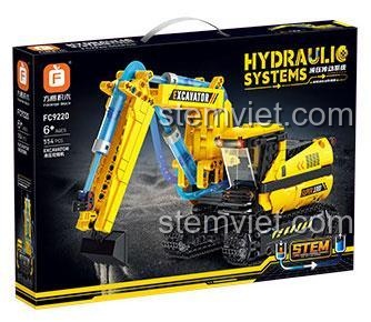 Hộp đồ chơi lắp ráp Xe xúc công trình Forange FC9220, món quà giá tốt cho bé trai yêu thích xe công trình.