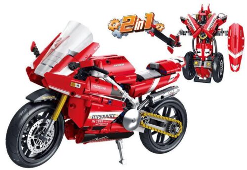 bộ lắp ghép Mô tô thể thao biến hình Forange FC9306 cho bé trai 6 tuổi giá rẻ, có thể biến hình thành robot.