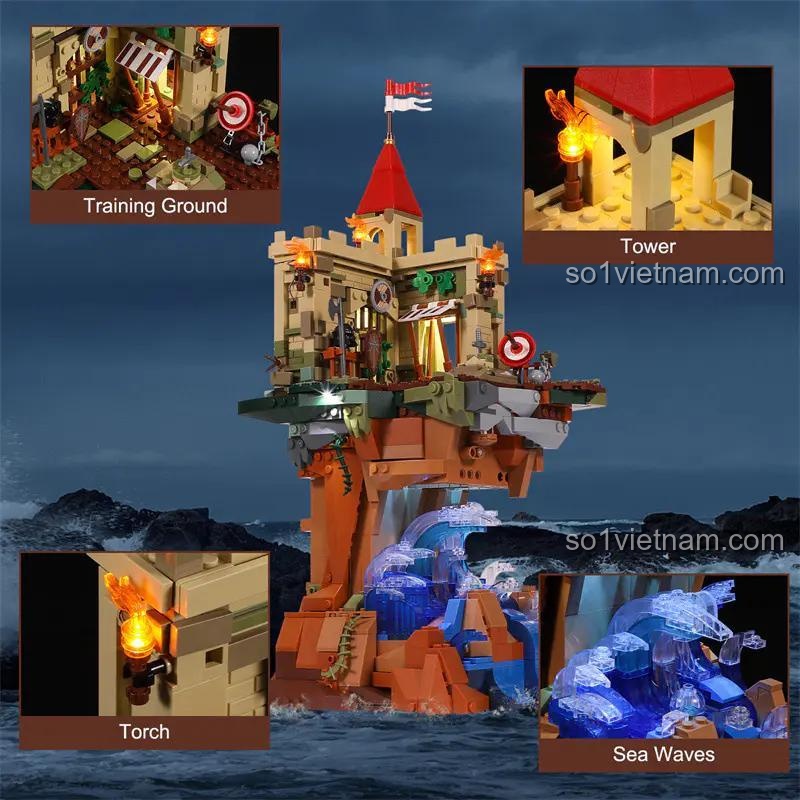 Chi tiết Lâu đài trên vách đá FunWhole F9005