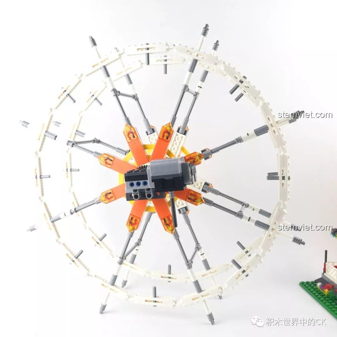 Gắn bộ phận truyền động vào lõi trung tâm của Vòng Quay Mặt Trời Winner 7036.