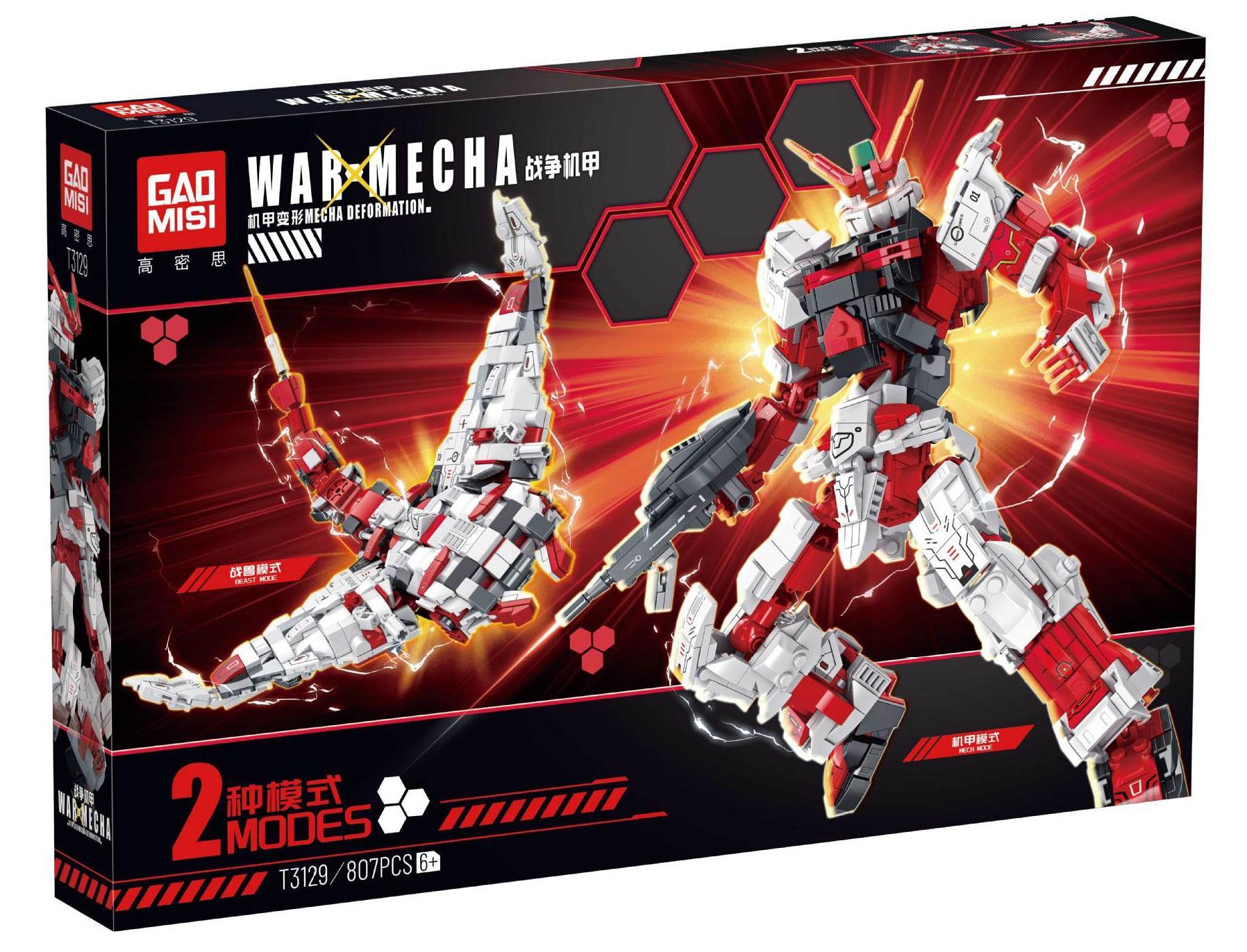 Bộ lắp ráp Chiến Giáp Hồng Dị Đoan GAOMISI T3129 WarMecha 807 mảnh, đồ chơi mô hình robot biến hình cực ngầu cho bé trai 6 tuổi, giá tốt.