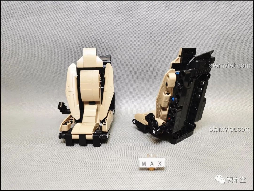Ghế ngồi kiểu xe đua màu be của đồ chơi mô hình C61041 giá rẻ, thiết kế đẹp nhưng có điểm trừ nhỏ.