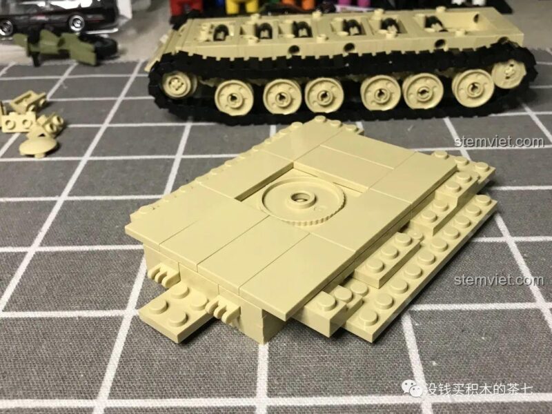 Giáp sau tháp pháo JIAZHI SY 0105 Xe Tăng Challenger 2, đồ chơi mô hình xe tăng quân sự, chi tiết lắp ráp cần cải thiện, giá tốt.