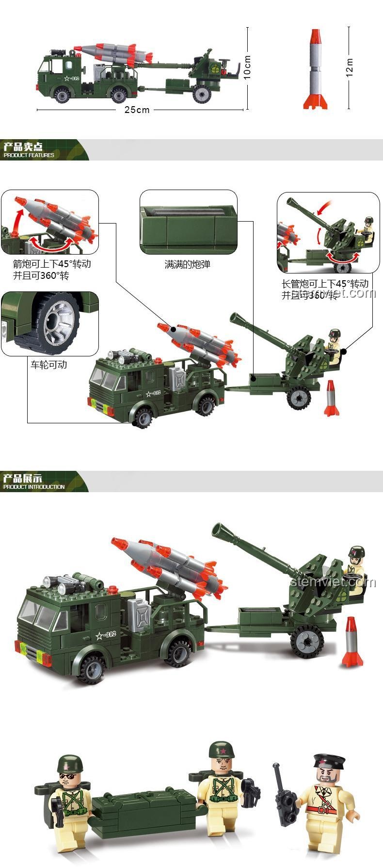 Giới thiệu sản phẩm Tên lửa Phóng 812 Enlighten Quân đội Tên lửa