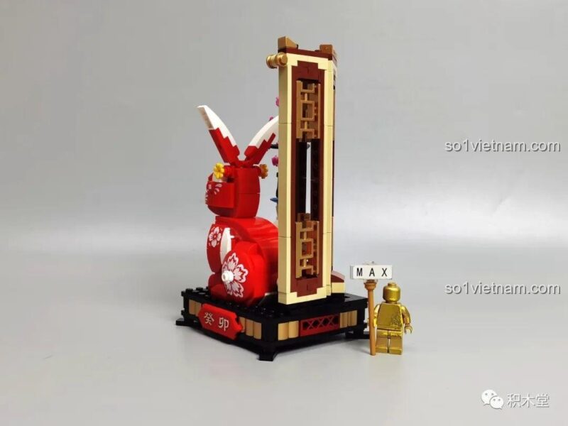Chi tiết công trình Thỏ Đỏ May Mắn G2301 Gobricks