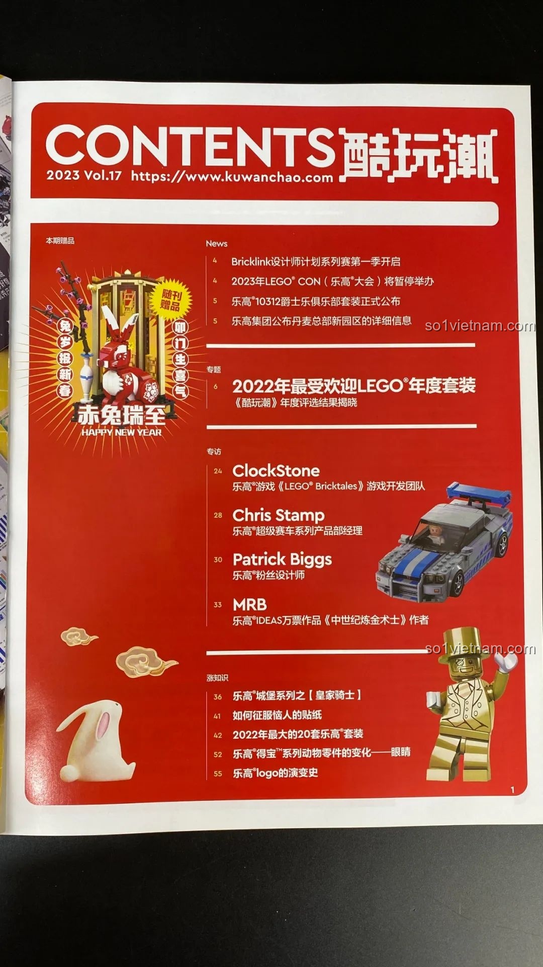 Mục lục tạp chí Cool Toys Trend số 17