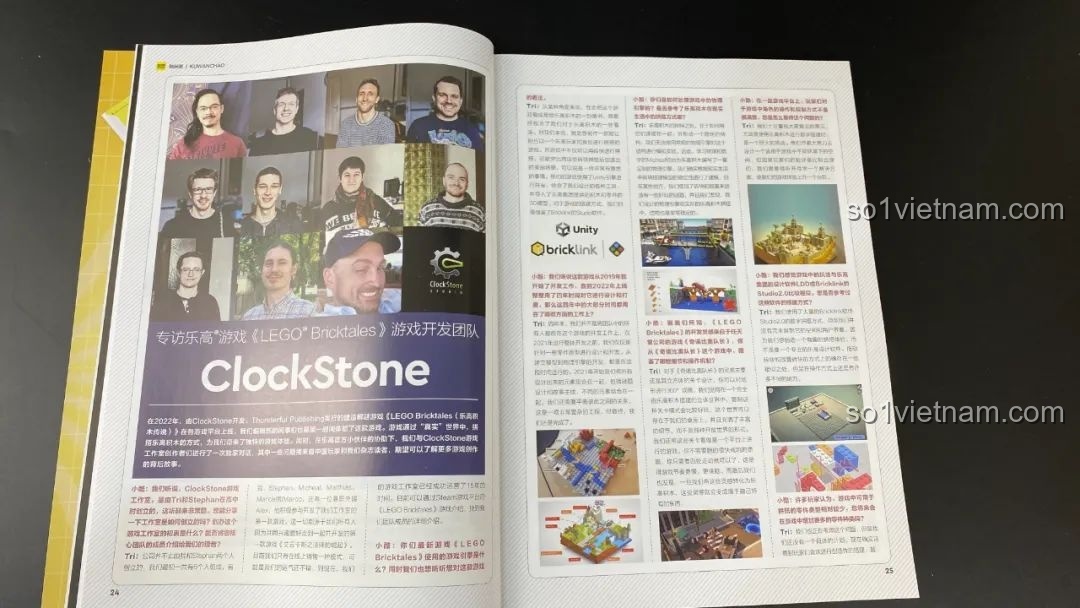 Các đội ngũ phát triển LEGO® được giới thiệu trong tạp chí