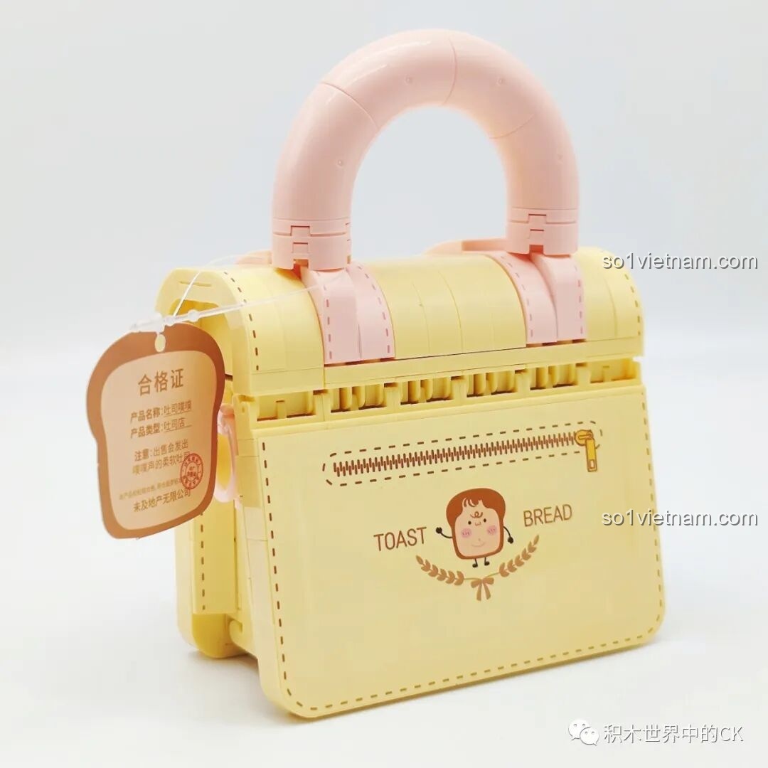 Góc nhìn chéo từ phía sau của túi xách Wekki 516911, cho thấy tổng thể thiết kế và màu sắc ấm áp.