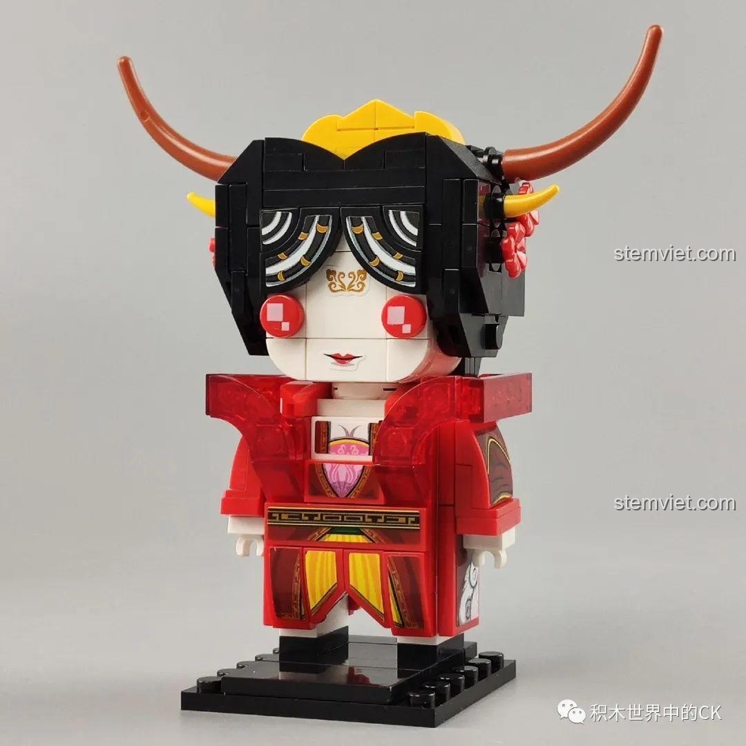 Góc nhìn khác của 6 mô hình lắp ráp Phong Thần Diễn Nghĩa Zhegao, cho thấy sự đa dạng về màu sắc và thiết kế.