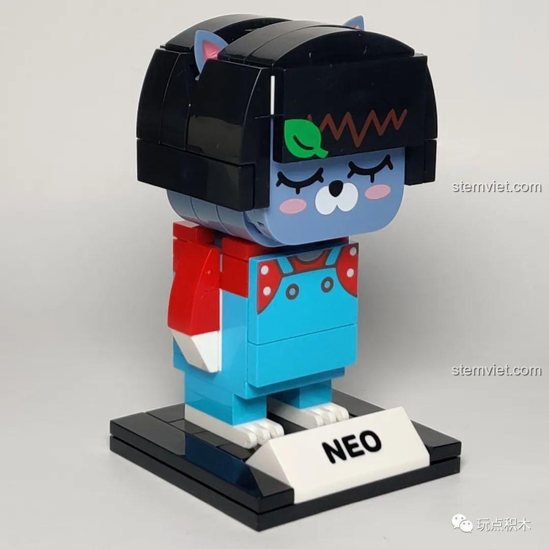 Góc nghiêng của mô hình GUDI 52005 Neo, khoe mái tóc bob đen cá tính.