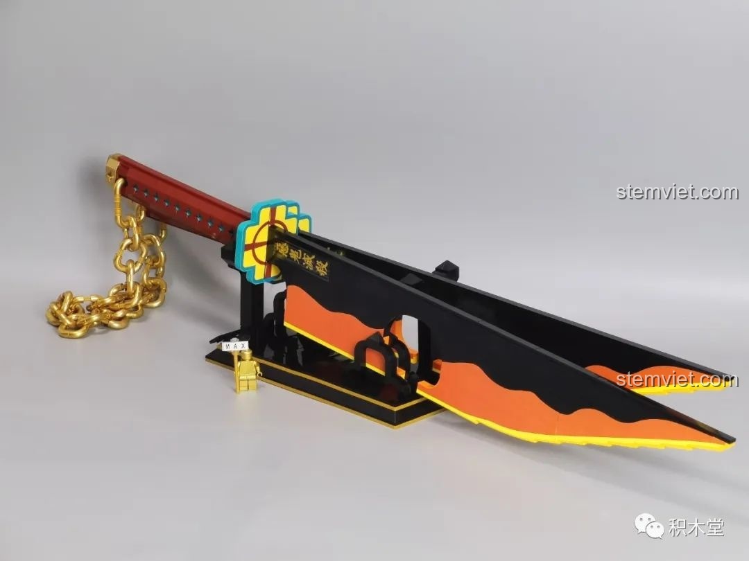 Góc nhìn khác của bộ lắp ghép Song Đao Nichirin của Âm Trụ Uzui Tengen 1507.