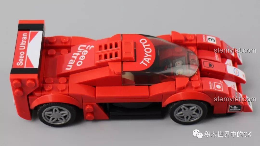 Góc nhìn từ trên cao của xe Toyota GT-One SEMBO 607032, khoe trọn thiết kế khí động học.