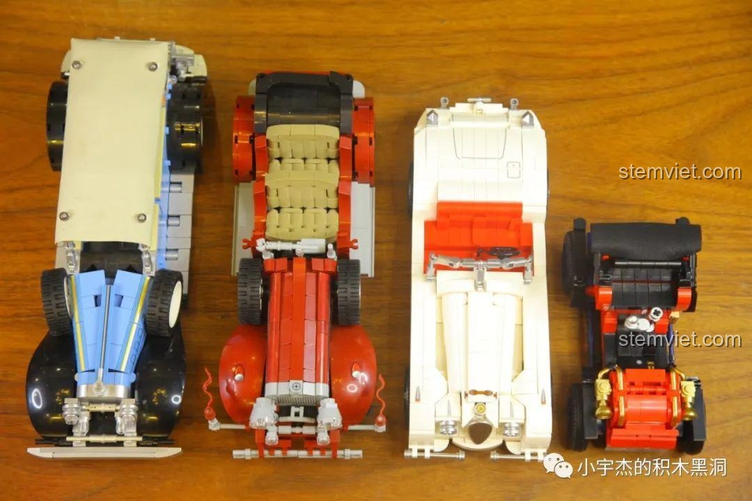 Góc nhìn từ trên xuống của bộ sưu tập xe cổ SEMBO, bao gồm cả mẫu Duryea Model L 705400.