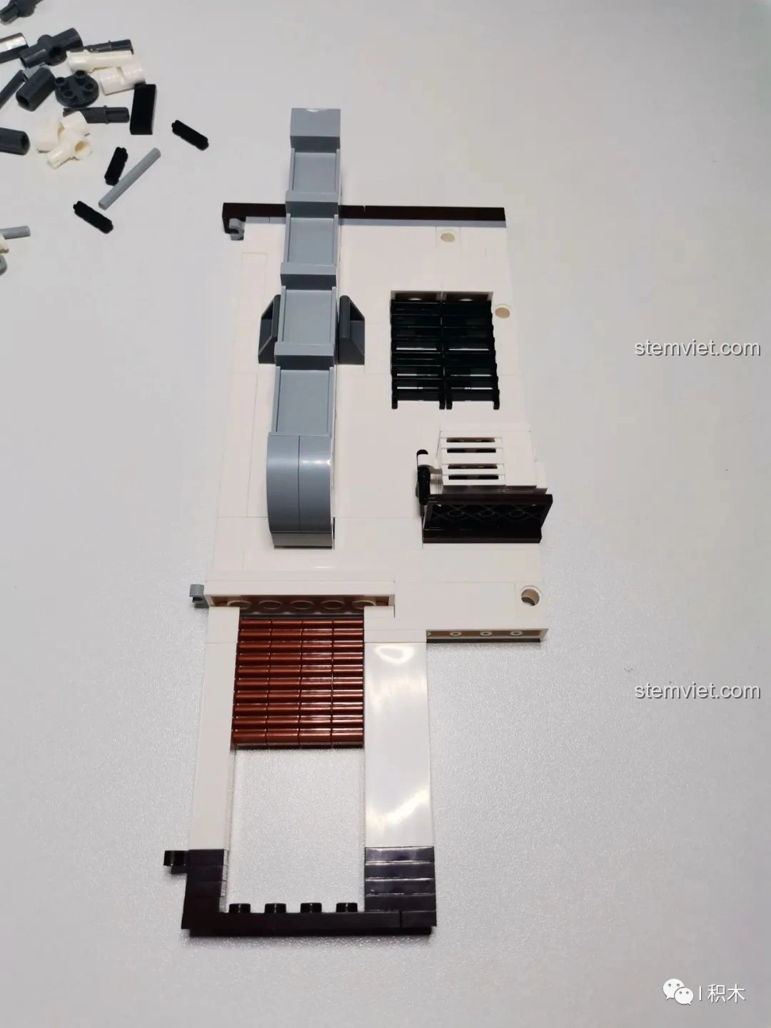 Góc nhìn tổng thể của mô hình CaDA C66006 Nhà Bánh Bao Nhật Bản